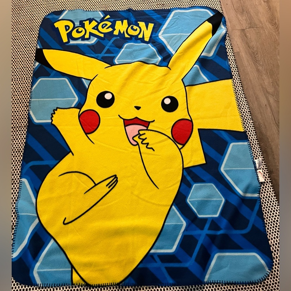 Pokemon Blue Fleece Blanket